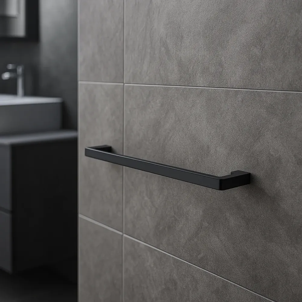 Toallero De Barra De 60cm Gris Oxford Tecnobath