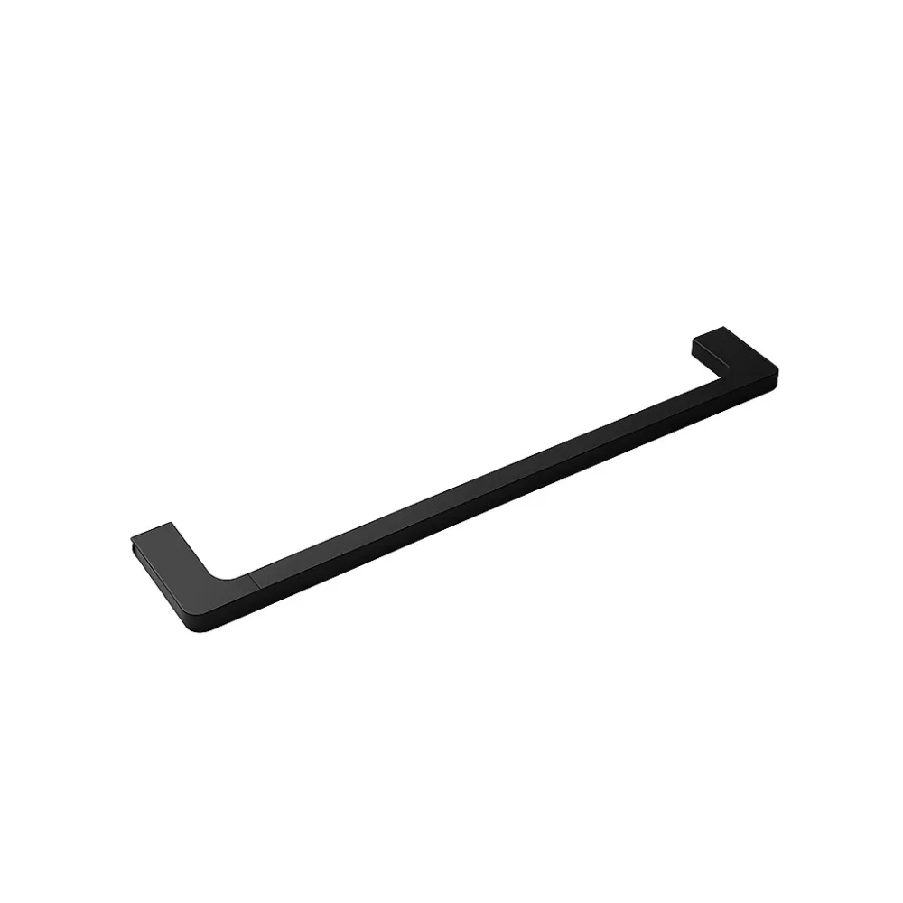 Toallero De Barra De 60cm Negro Mate Tecnobath