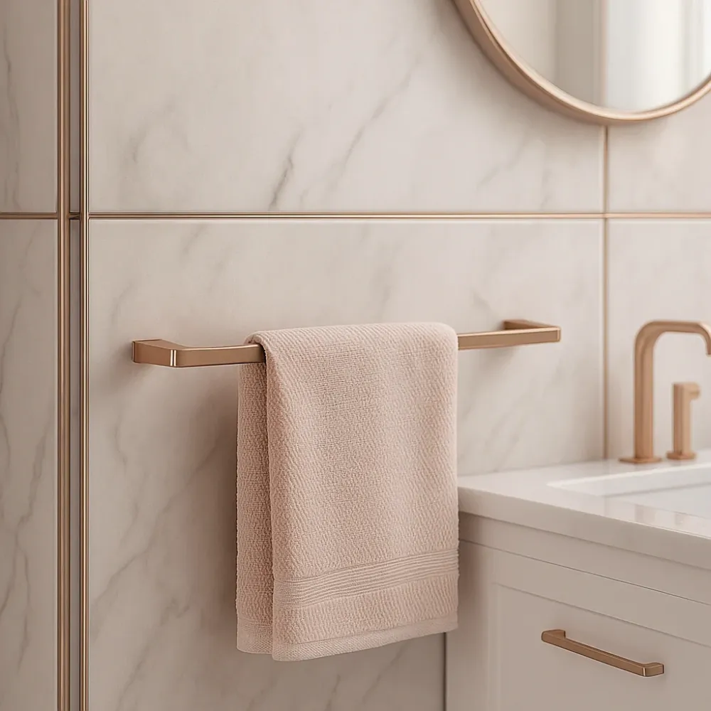 Toallero De Barra De 60cm Rose Gold Tecnobath