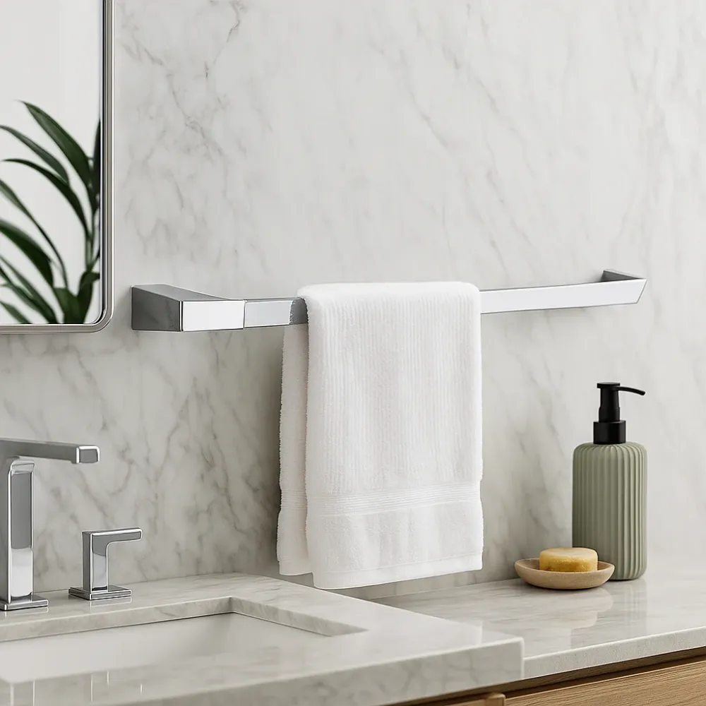 Toallero de Barra "Square" Cromo - Tecnobath
