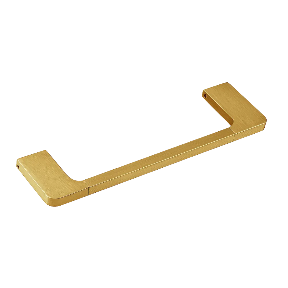 Toallero Corto 40cm Para Lavabo Brushed Gold Tecnobath