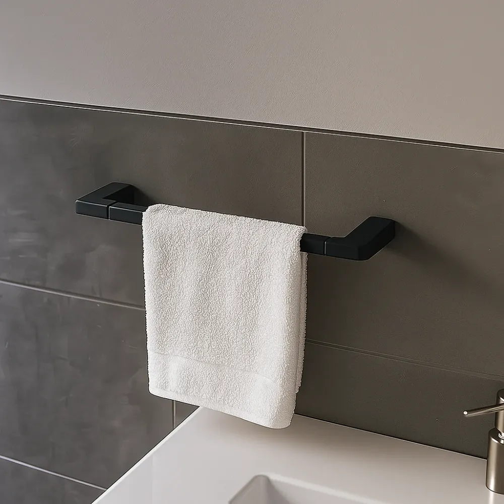 Toallero Corto 40cm Para Lavabo Gris Oxford Tecnobath