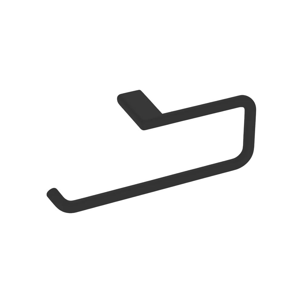 Toallero Corto 40cm Para Lavabo Negro Mate Tecnobath