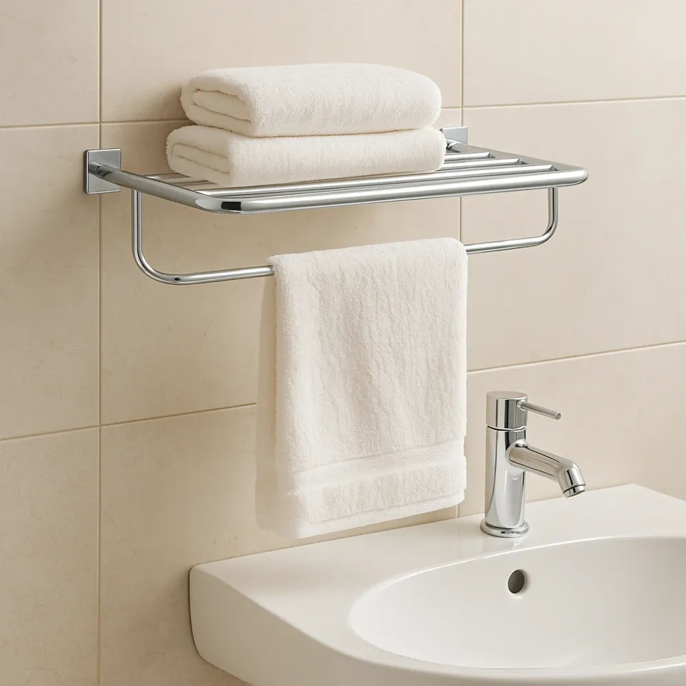 Toallero de Repisa "Limitless" Cromo Tecnobath