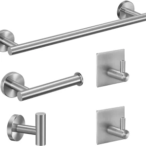 Juego De Accesorios De Baño De 5 Piezas Negro Teletiendauy