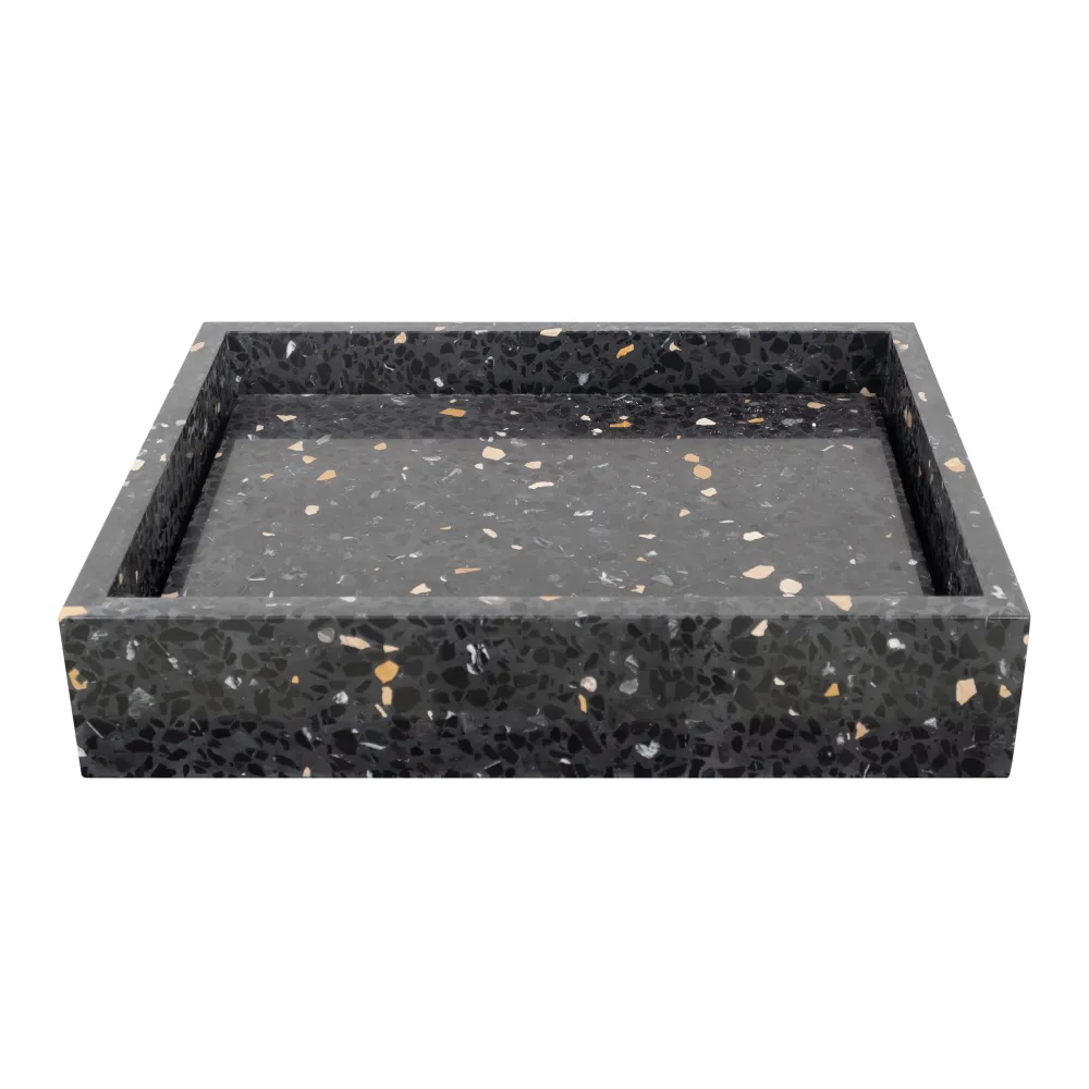 Terrazo George Negro - Con placa base