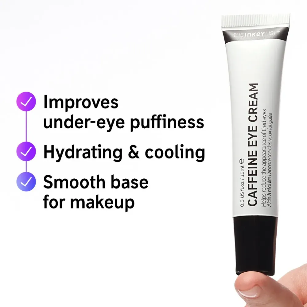 Caffeine De-puffing + Dark Circle Eye Cream - Inkey List