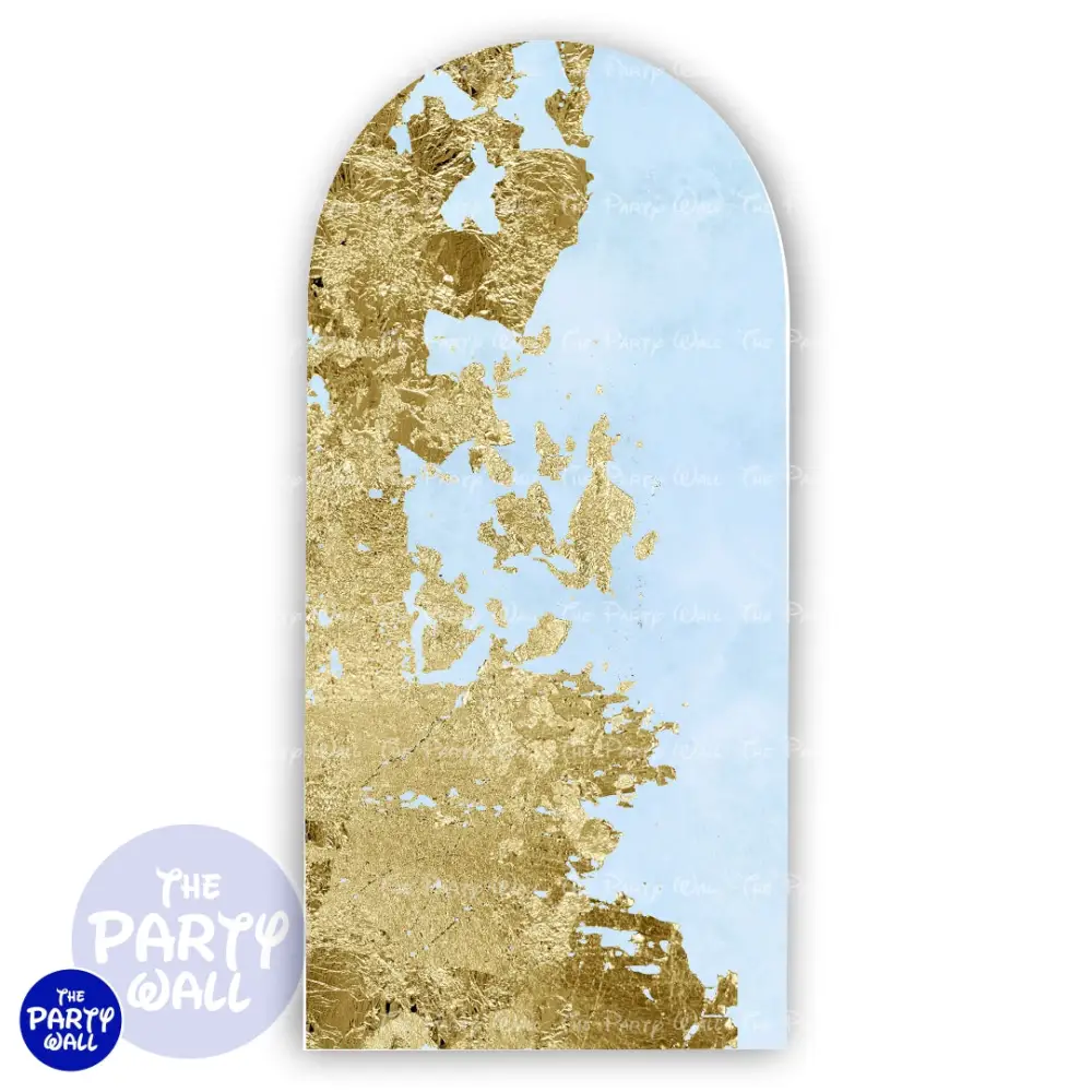 Aesthetic Gold - Funda para mampara de punta redonda o rectangular The Party Wall