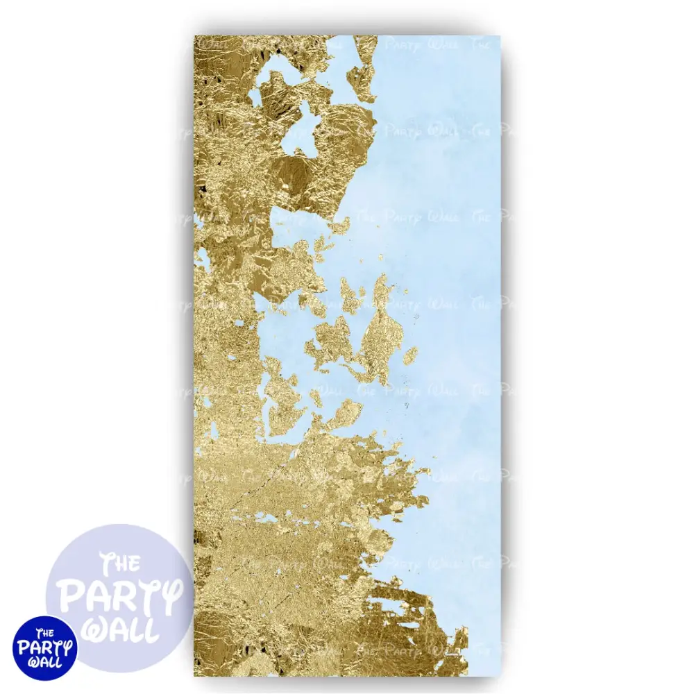 Aesthetic Gold - Funda para mampara de punta redonda o rectangular The Party Wall