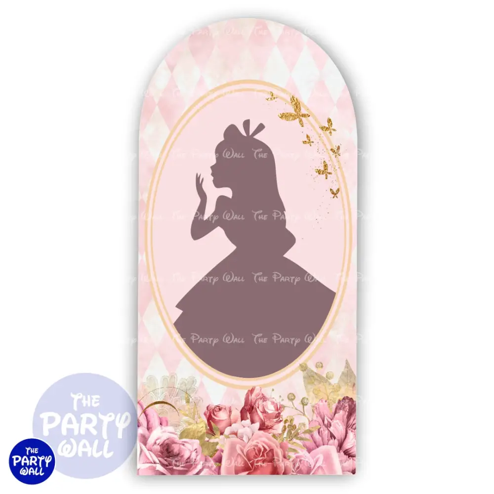 Alicia en el País de las Maravillas - Funda para mampara de punta redonda o rectangular The Party Wall