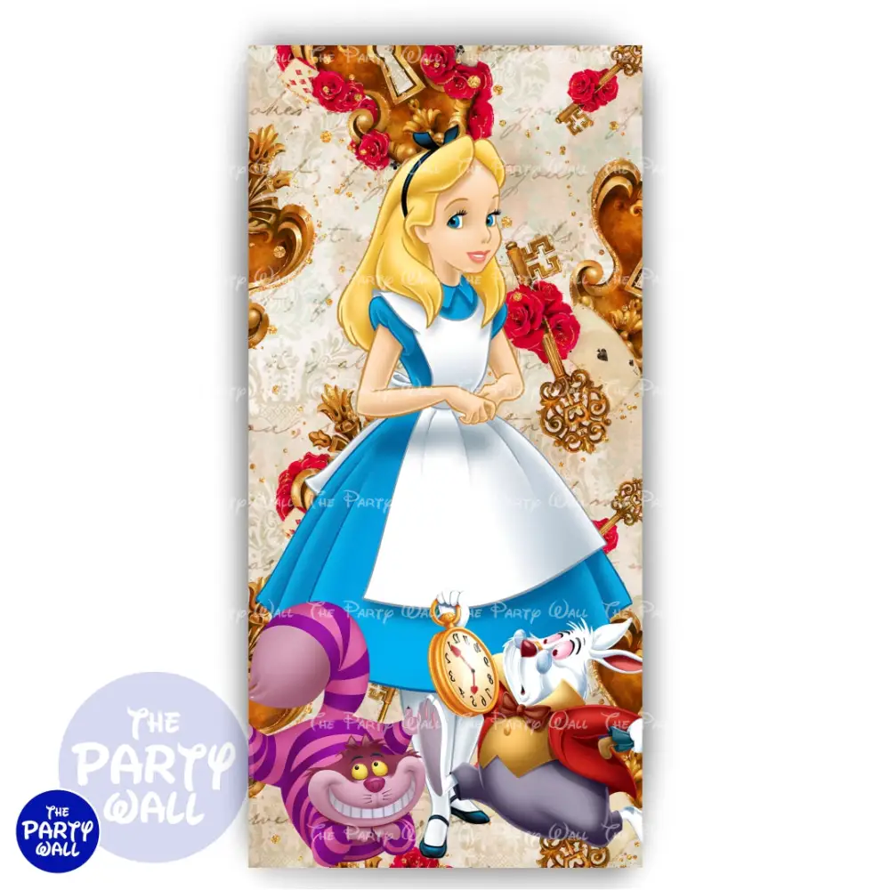 Alicia en el País de las Maravillas - Funda para mampara de punta redonda o rectangular The Party Wall