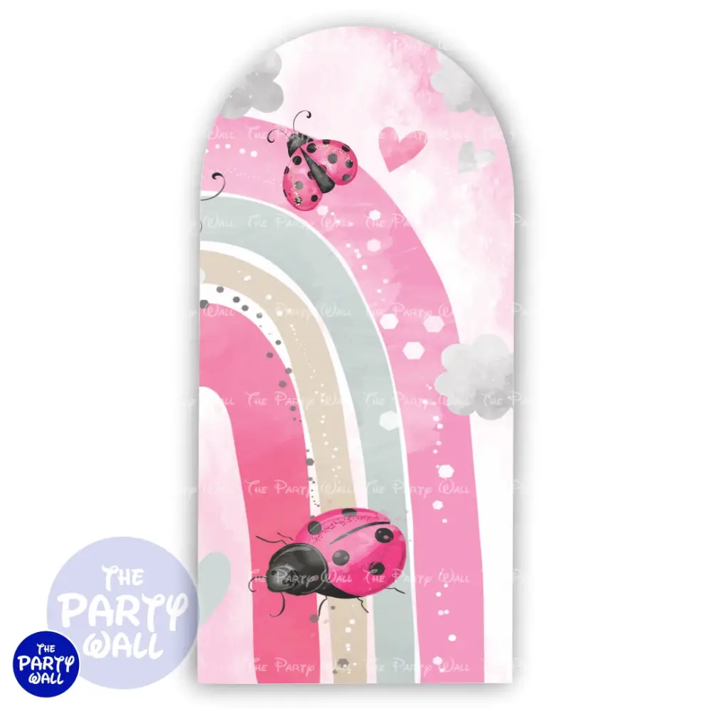 Arcoíris Boho - Funda para mampara de punta redonda o rectangular The Party Wall
