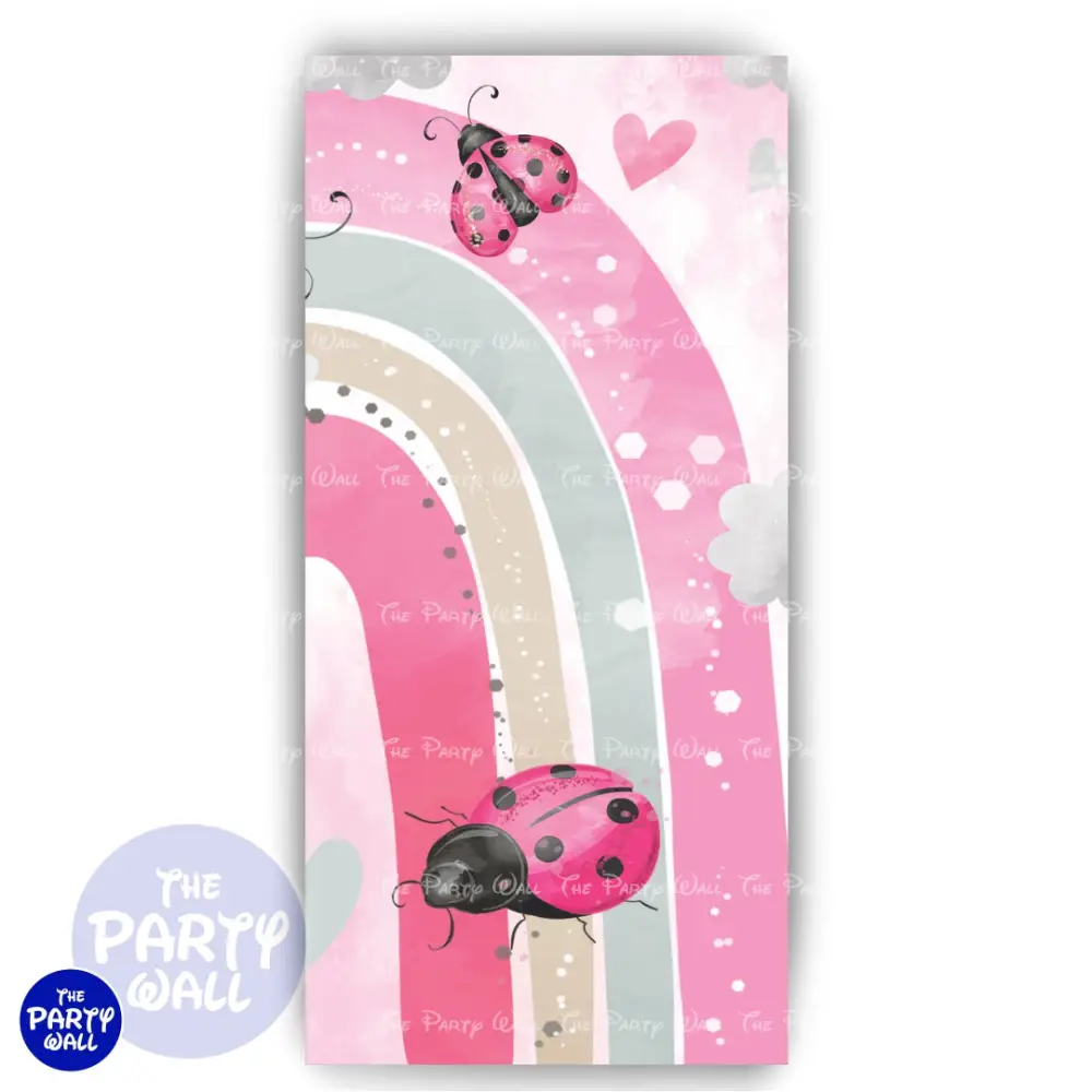 Arcoíris Boho - Funda para mampara de punta redonda o rectangular The Party Wall
