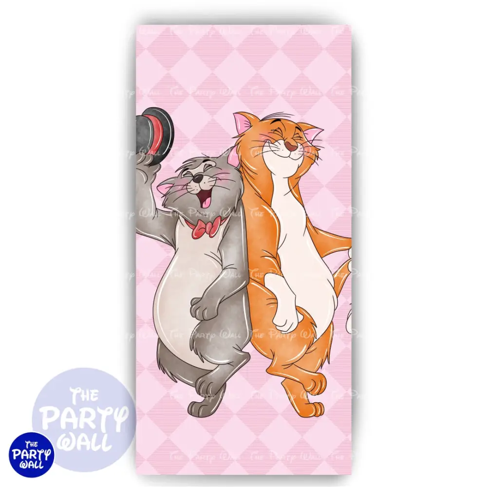 Aristogatos - Funda para mampara de punta redonda o rectangular The Party Wall