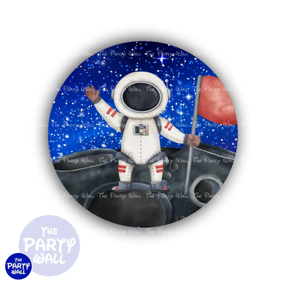 Astronauta - Funda para mampara circular The Party Wall