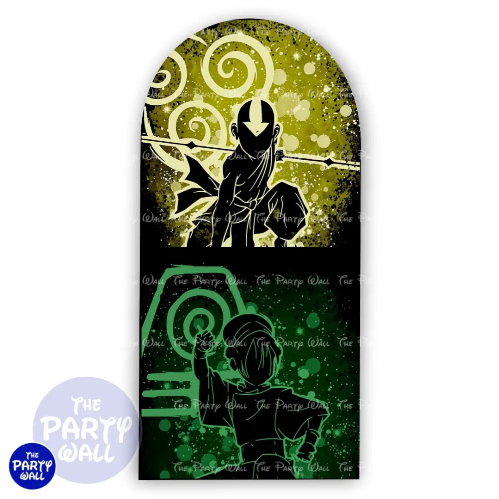 Avatar La Leyenda de Aang - Funda para mampara de punta redonda o rectangular The Party Wall