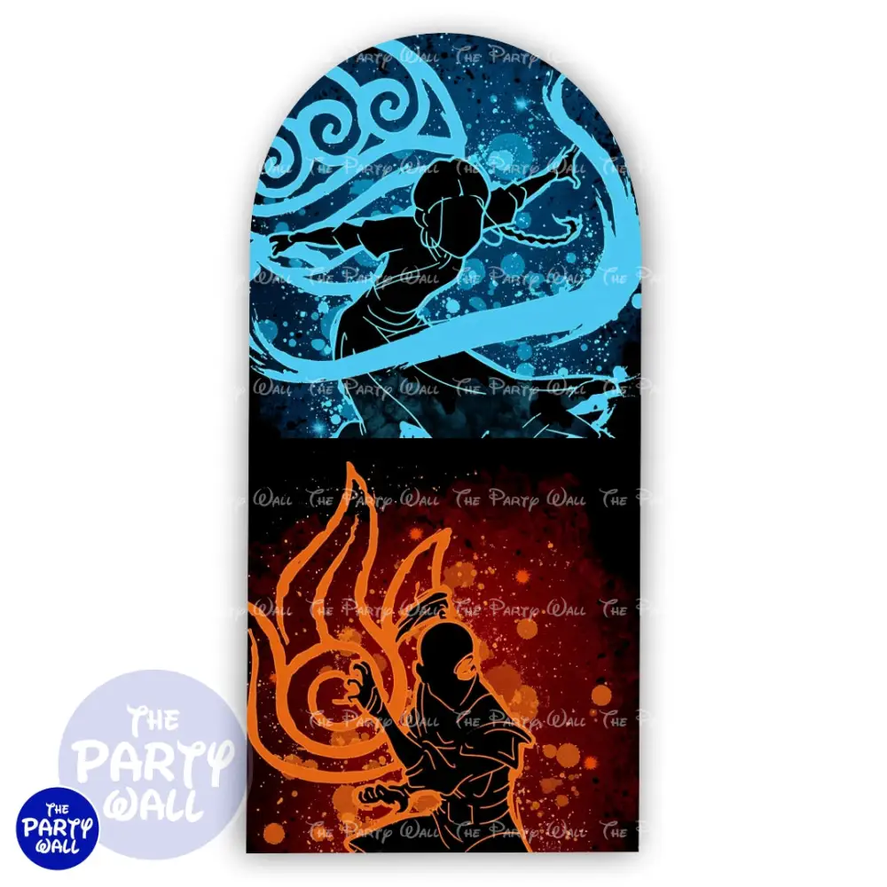 Avatar La Leyenda de Aang - Funda para mampara de punta redonda o rectangular The Party Wall
