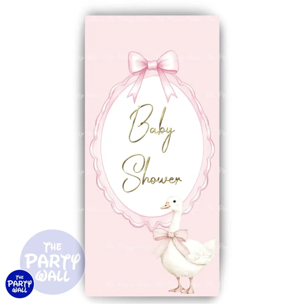 Baby Shower - Funda para mampara de punta redonda o rectangular The Party Wall