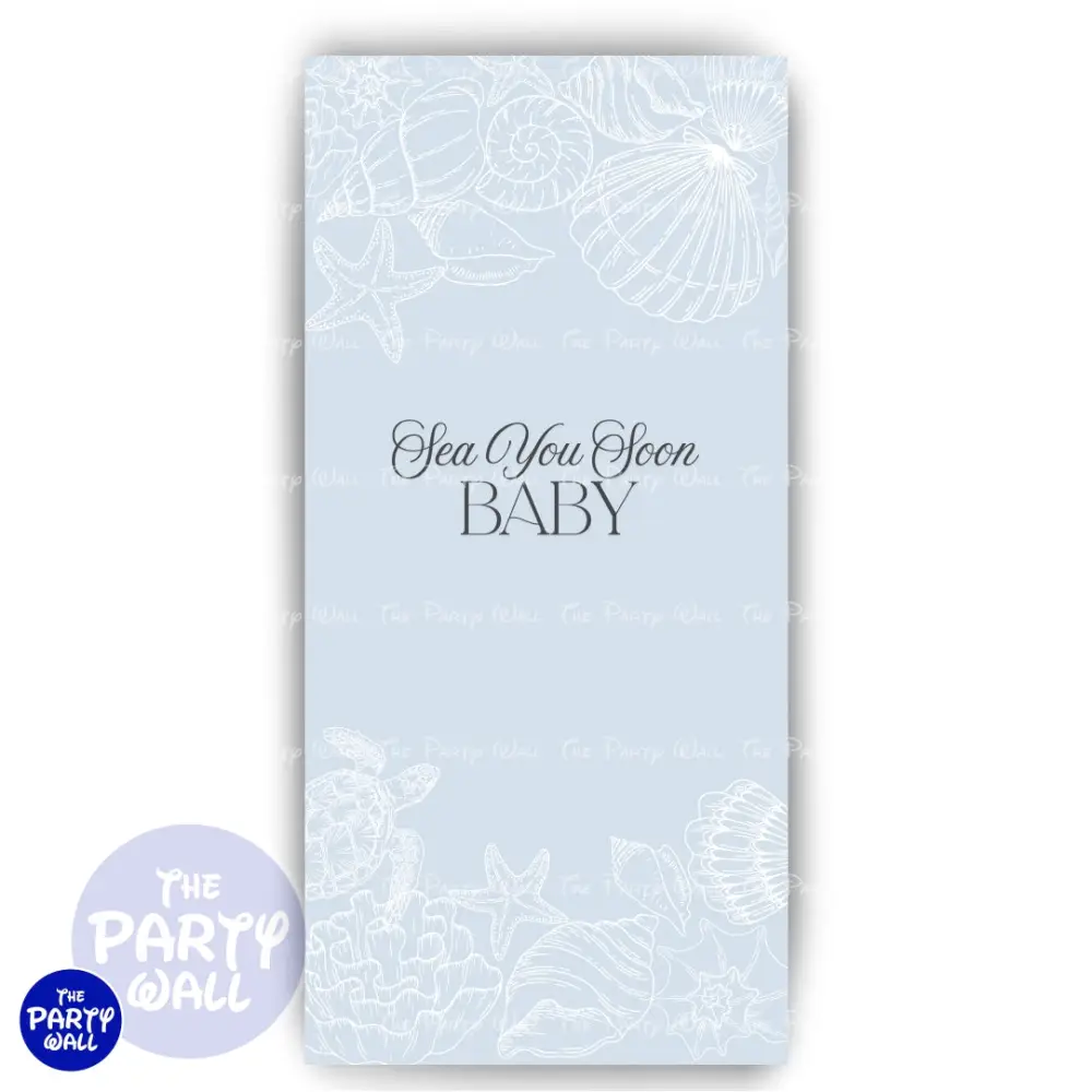 Baby Shower - Funda para mampara de punta redonda o rectangular The Party Wall
