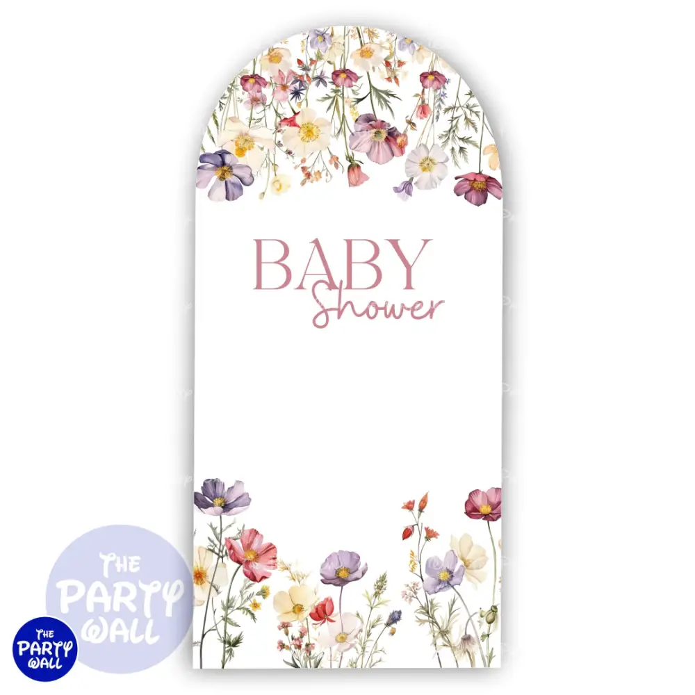 Baby Shower - Funda para mampara de punta redonda o rectangular The Party Wall