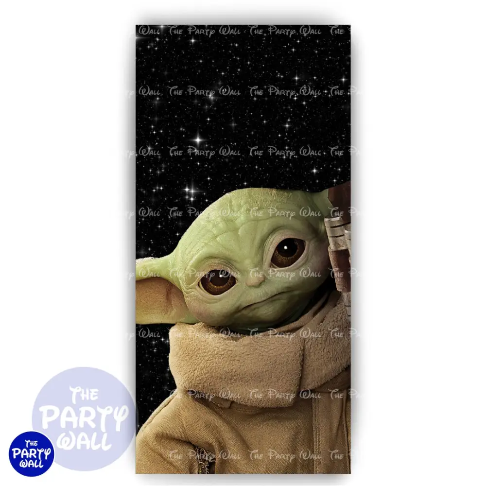 Baby Yoda - Funda para mampara de punta redonda o rectangular The Party Wall