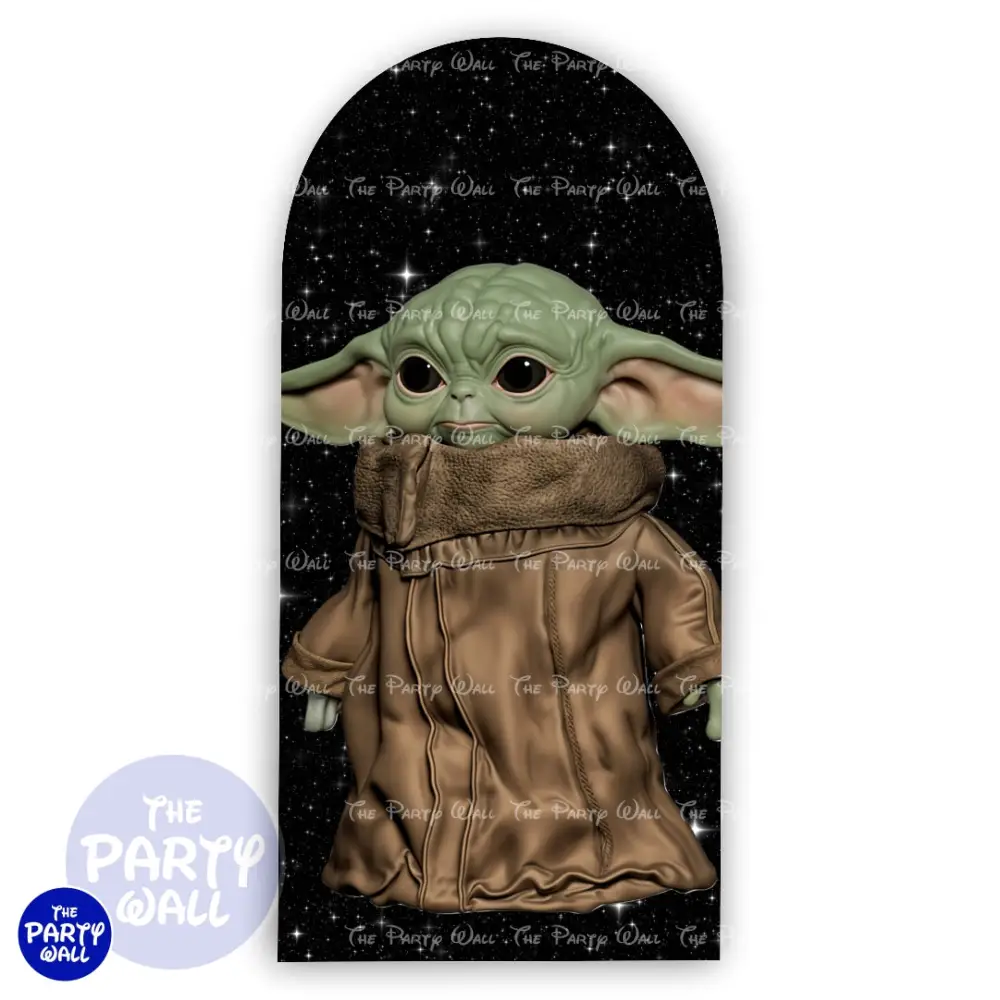 Baby Yoda - Funda para mampara de punta redonda o rectangular The Party Wall