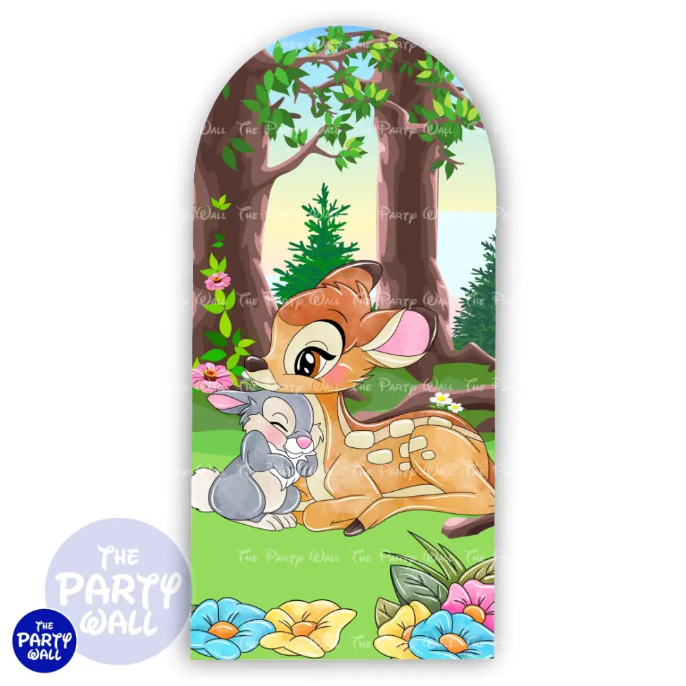 Bambi - Funda para mampara de punta redonda o rectangular The Party Wall