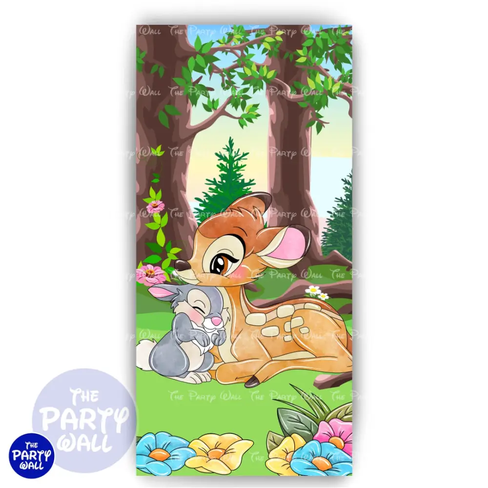 Bambi - Funda para mampara de punta redonda o rectangular The Party Wall
