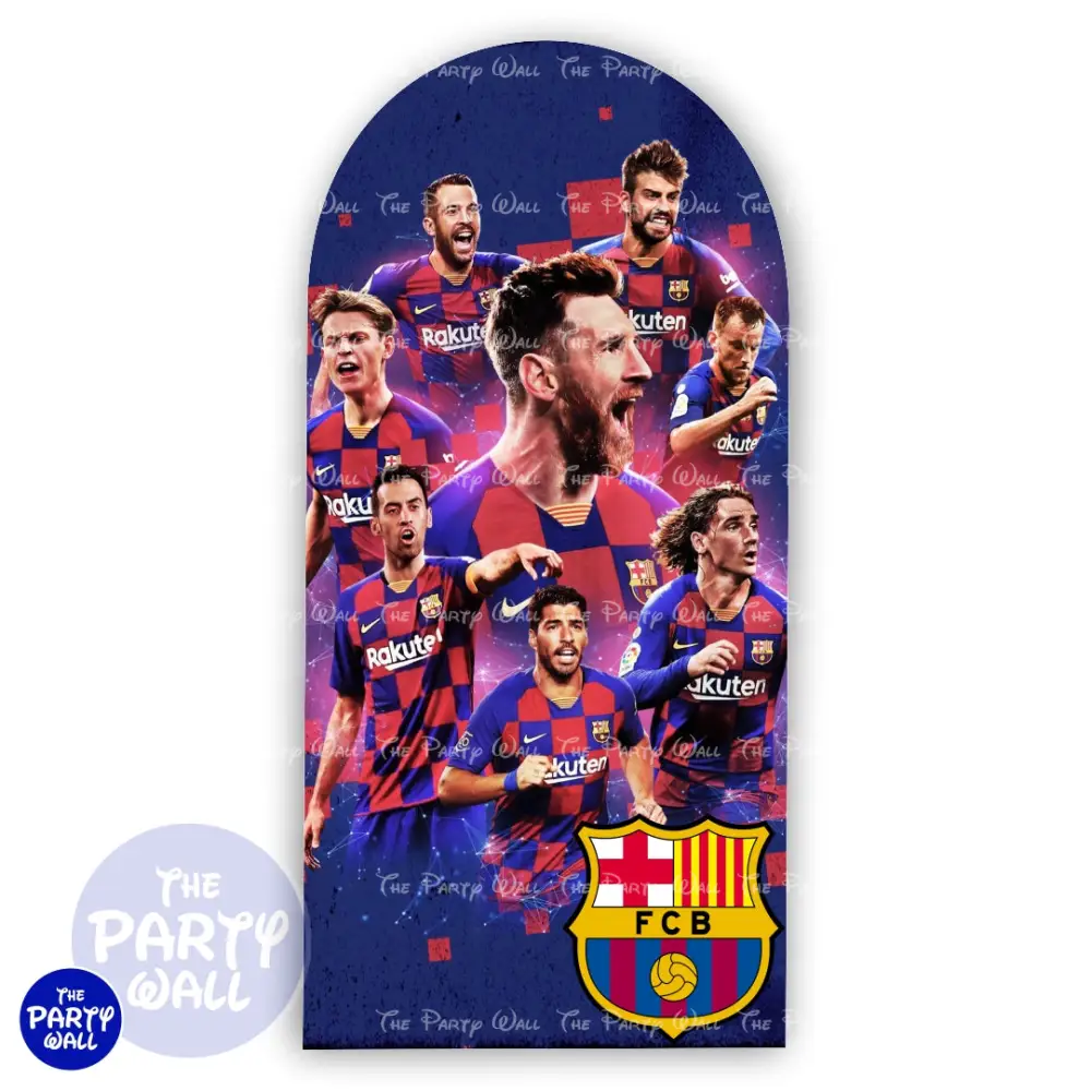 Barcelona FC - Funda para mampara de punta redonda o rectangular The Party Wall