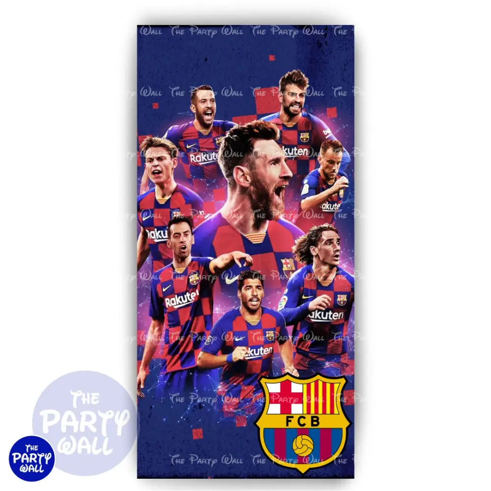 Barcelona FC - Funda para mampara de punta redonda o rectangular The Party Wall