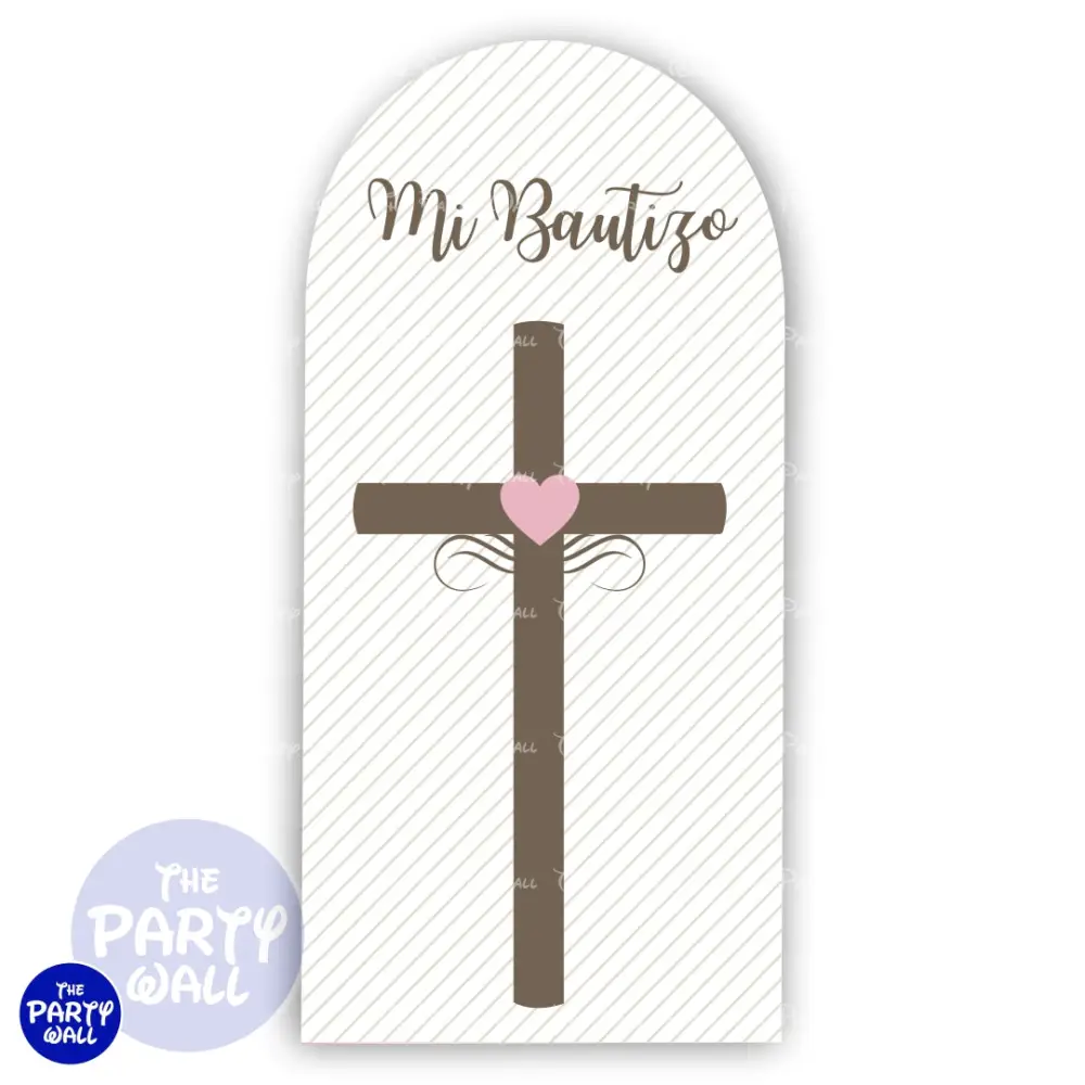 Bautizo - Funda para mampara de punta redonda o rectangular The Party Wall