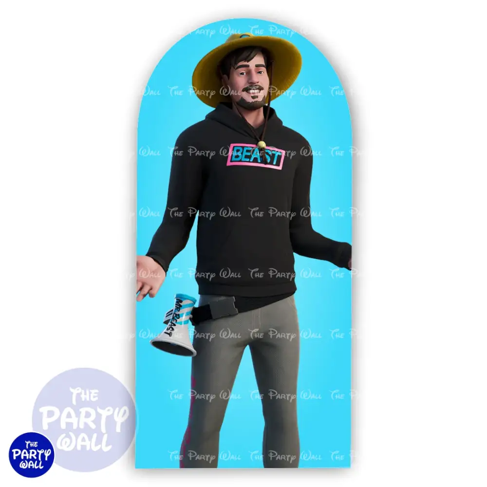Mr Beast - Funda para mampara de punta redonda o rectangular The Party Wall