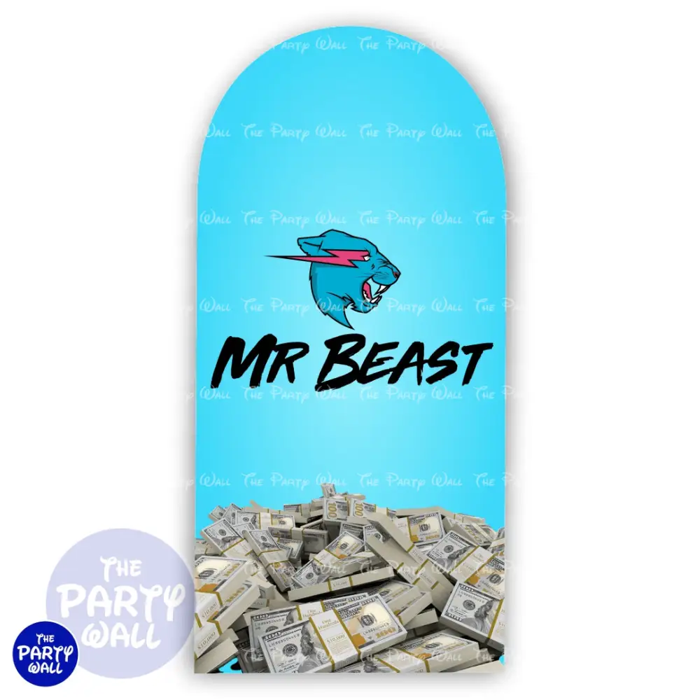 Mr Beast - Funda para mampara de punta redonda o rectangular The Party Wall