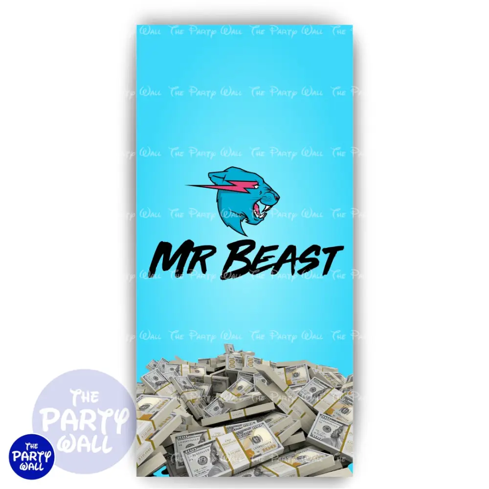 Mr Beast - Funda para mampara de punta redonda o rectangular The Party Wall