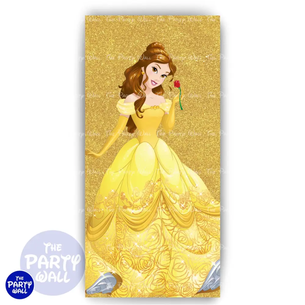 La Bella y la Bestia - Funda para mampara de punta redonda o rectangular The Party Wall