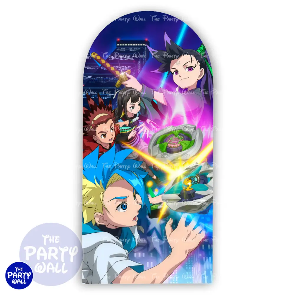 Beyblade X - Funda para mampara de punta redonda o rectangular The Party Wall