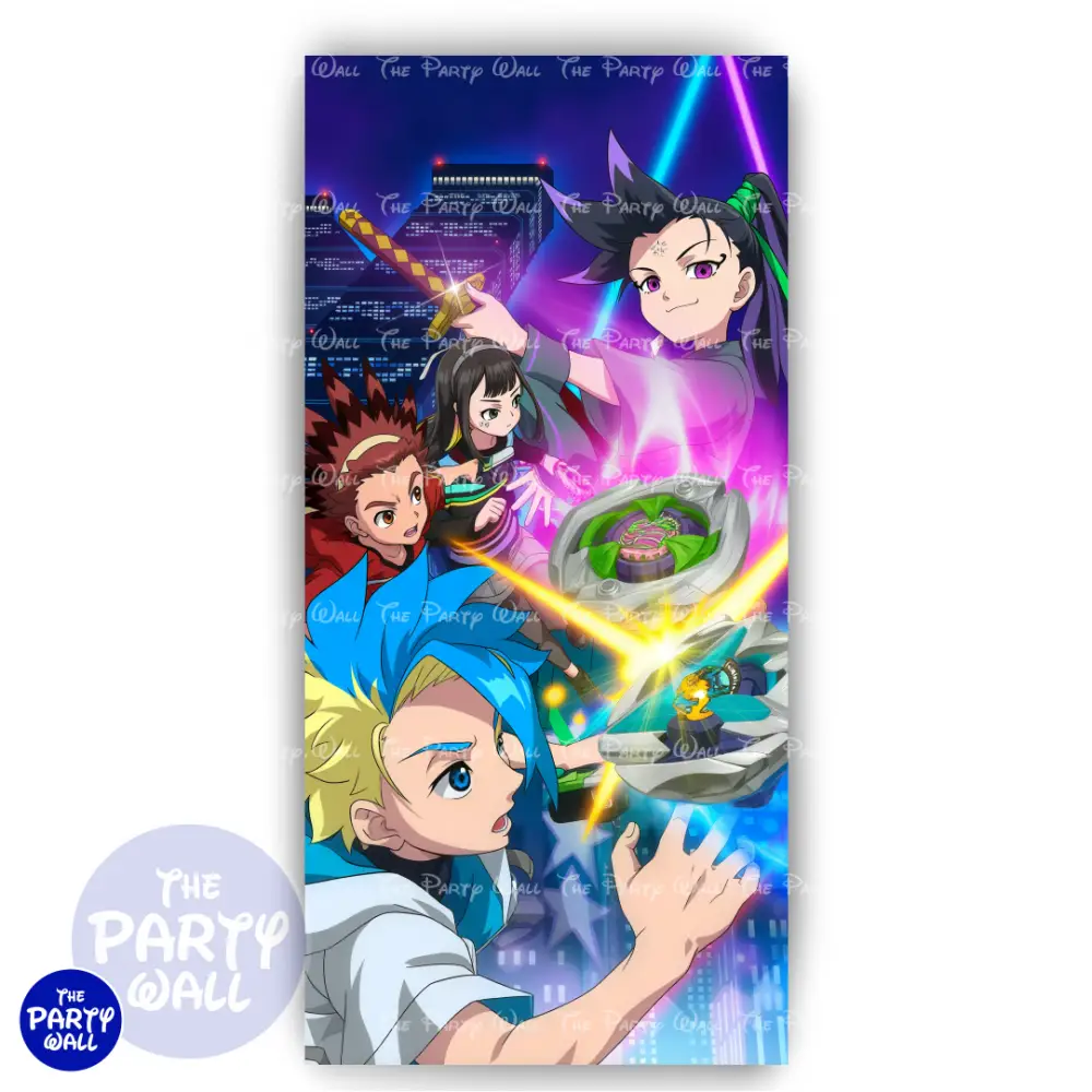 Beyblade X - Funda para mampara de punta redonda o rectangular The Party Wall