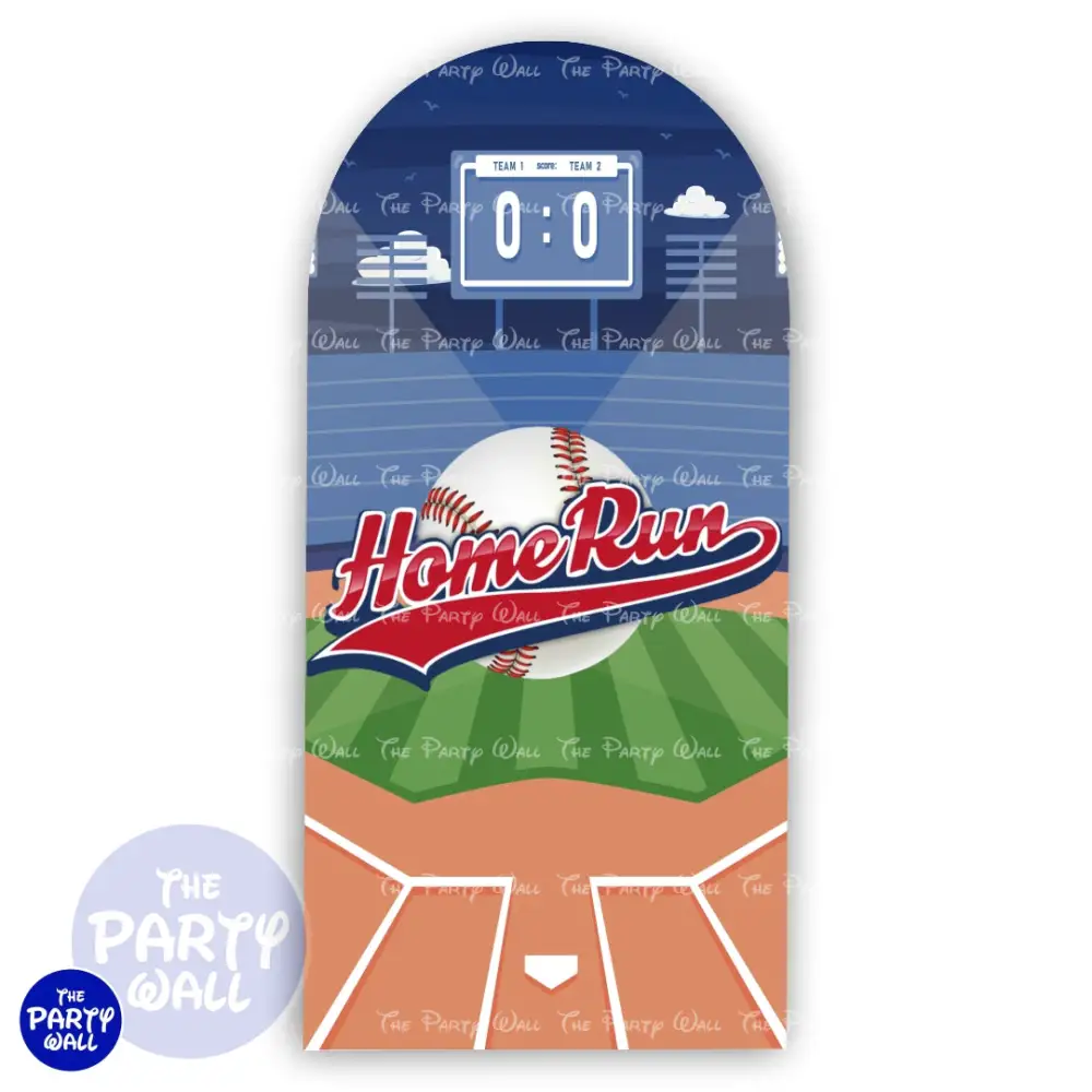 Béisbol - Funda para mampara de punta redonda o rectangular The Party Wall