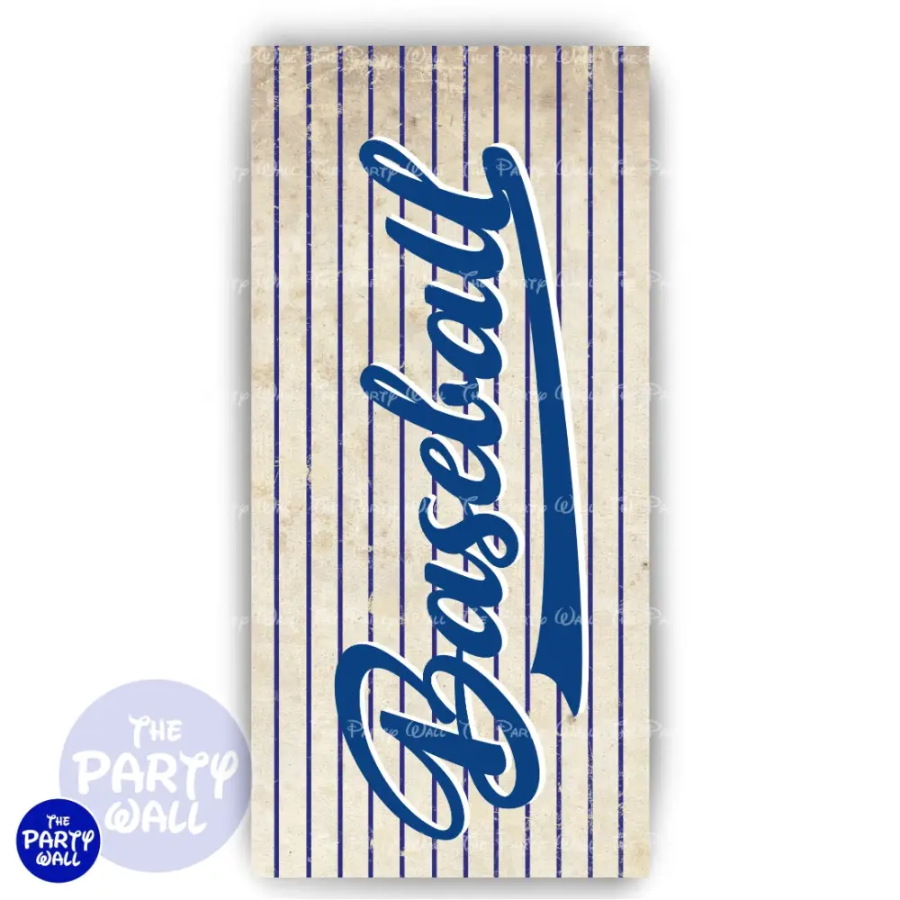 Béisbol - Funda para mampara de punta redonda o rectangular The Party Wall