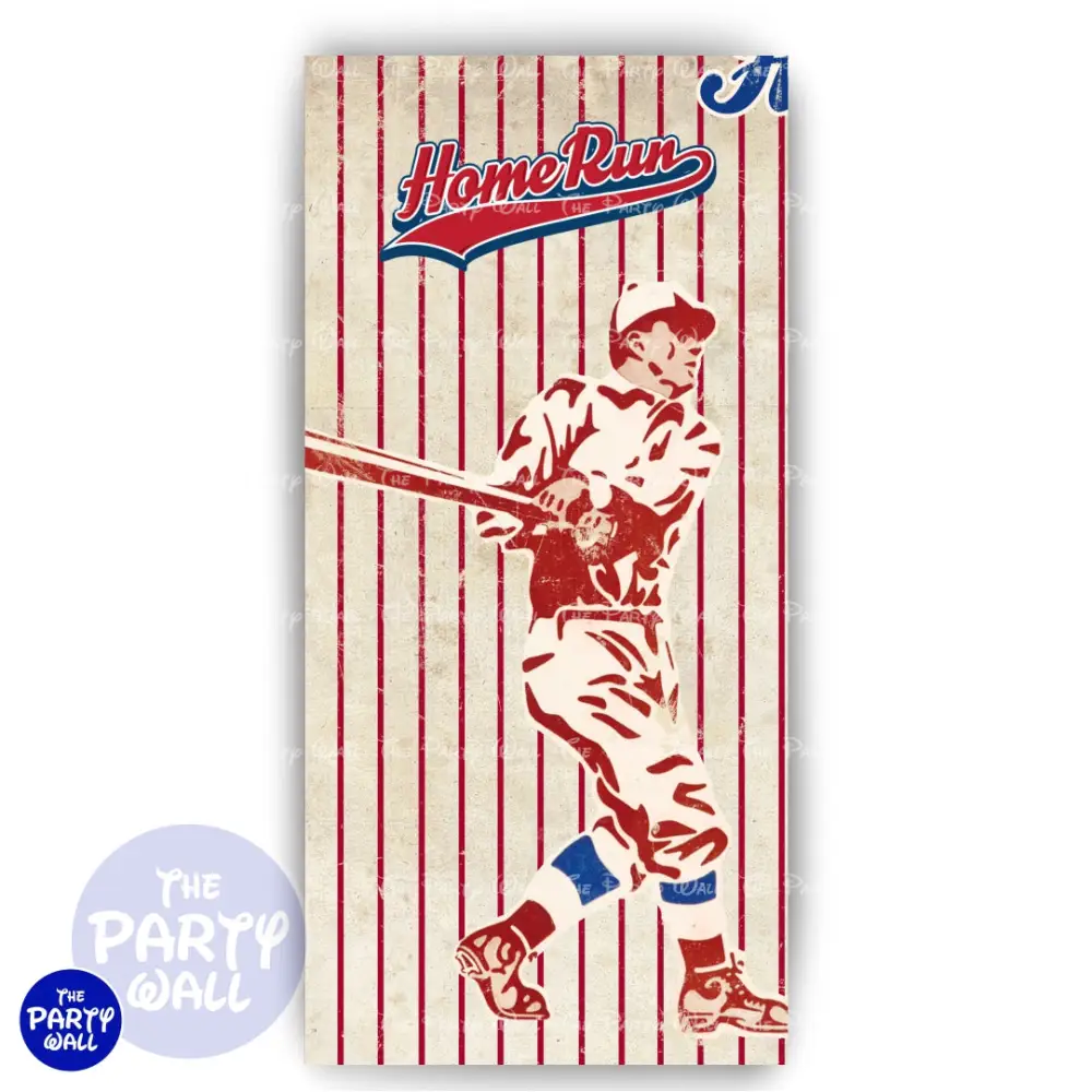 Béisbol - Funda para mampara de punta redonda o rectangular The Party Wall