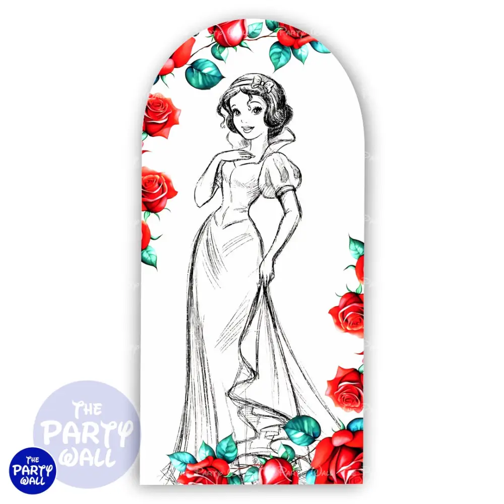 Blanca Nieves - Funda para mampara de punta redonda o rectangular The Party Wall