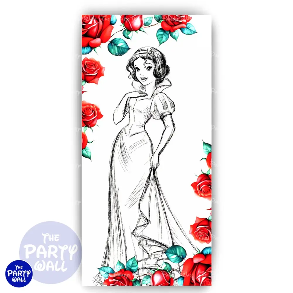 Blanca Nieves - Funda para mampara de punta redonda o rectangular The Party Wall