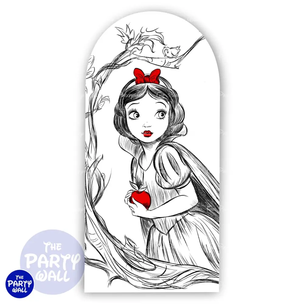 Blanca Nieves - Funda para mampara de punta redonda o rectangular The Party Wall