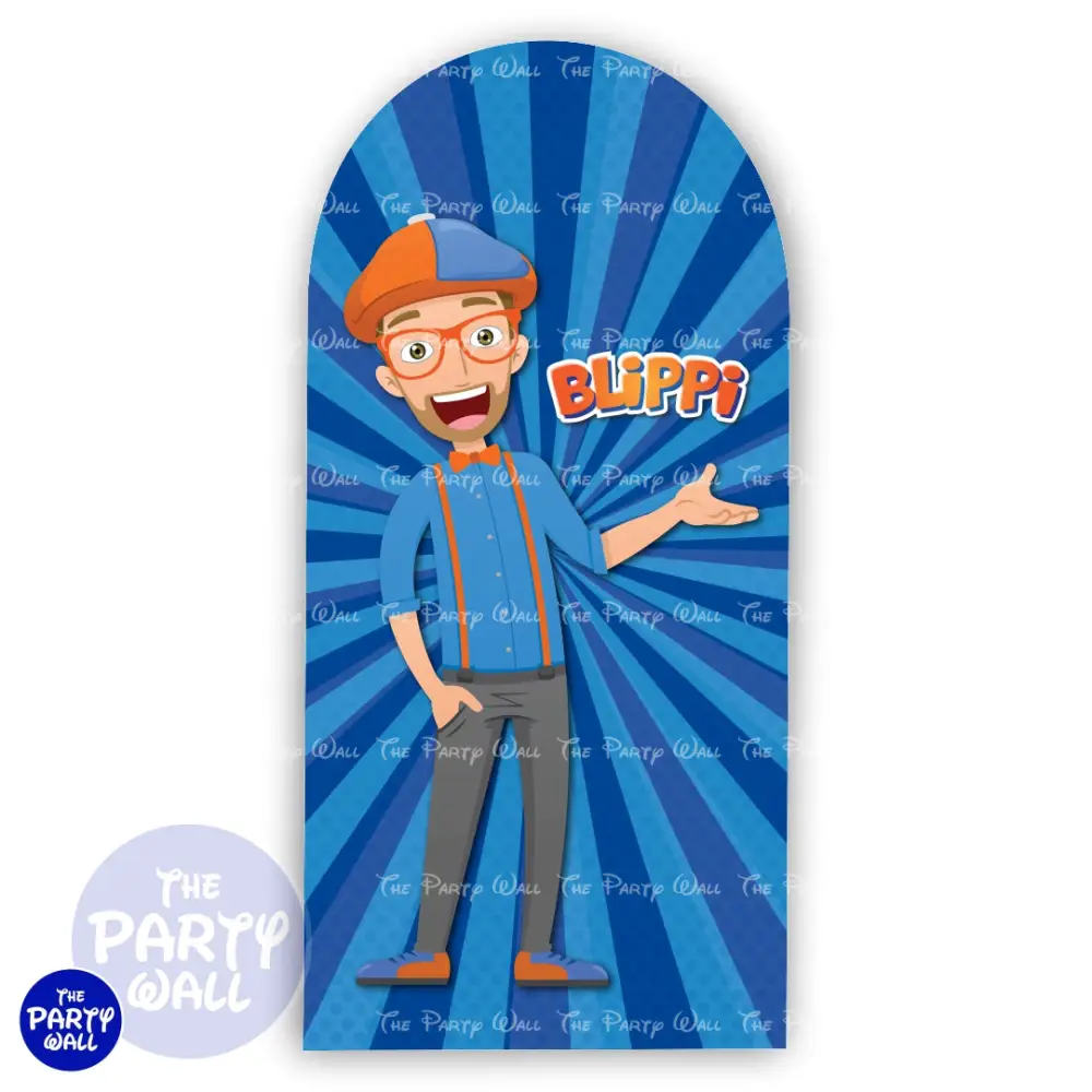 Blippi - Funda para mampara de punta redonda o rectangular The Party Wall