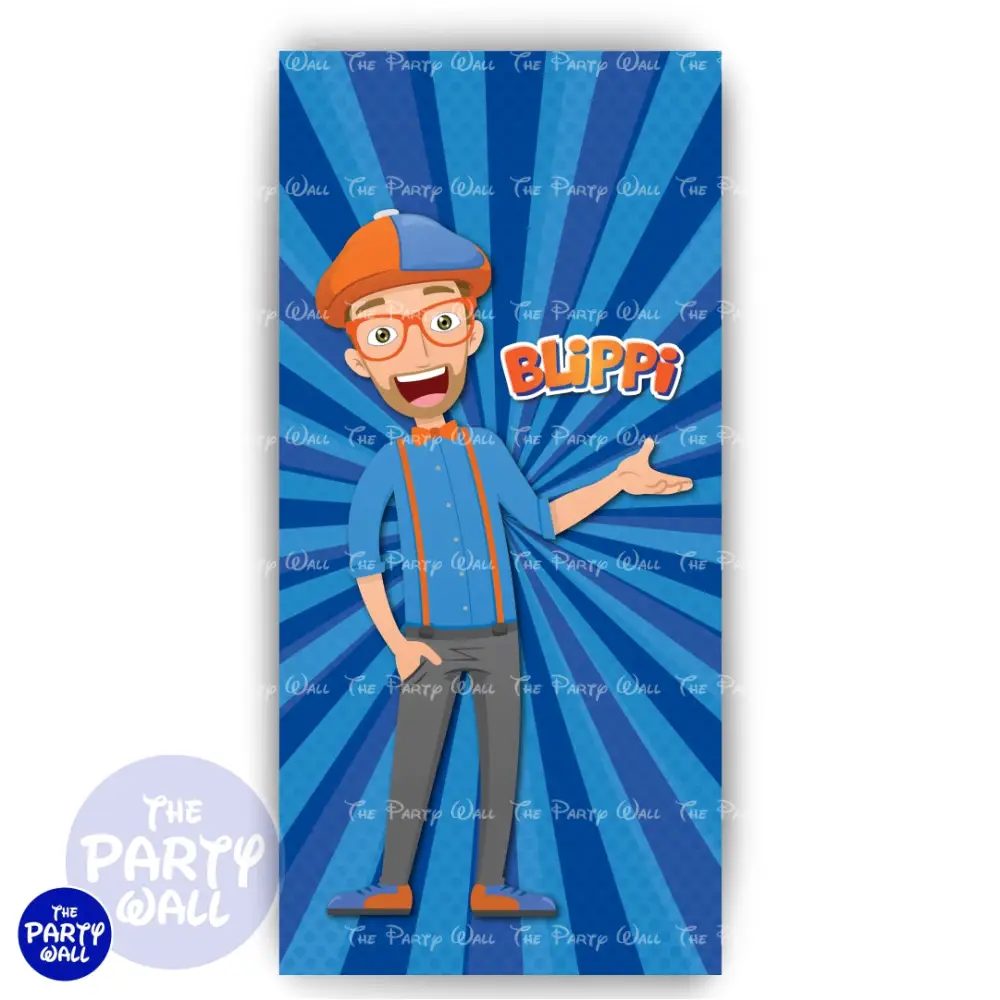 Blippi - Funda para mampara de punta redonda o rectangular The Party Wall