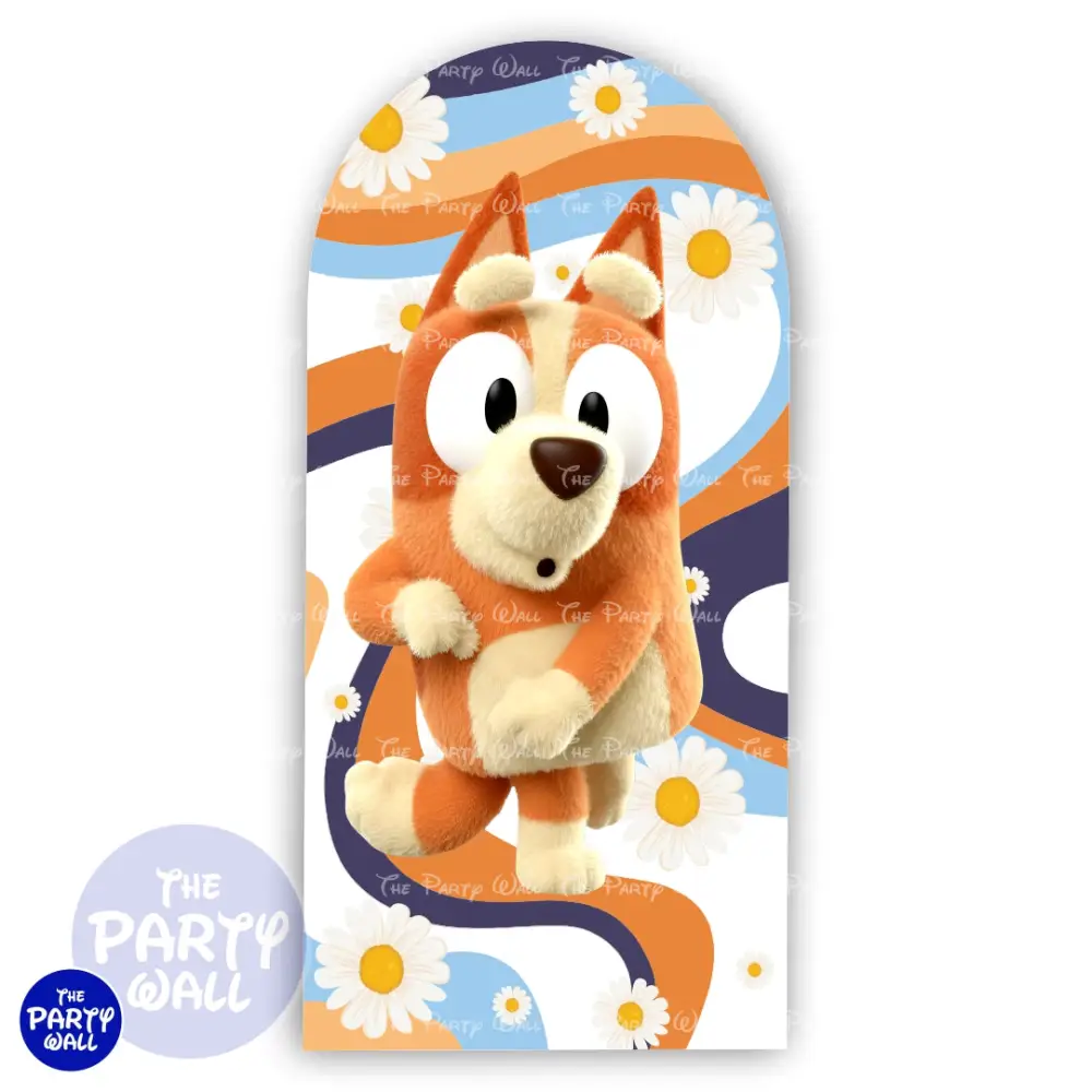 Bluey - Funda para mampara de punta redonda o rectangular The Party Wall