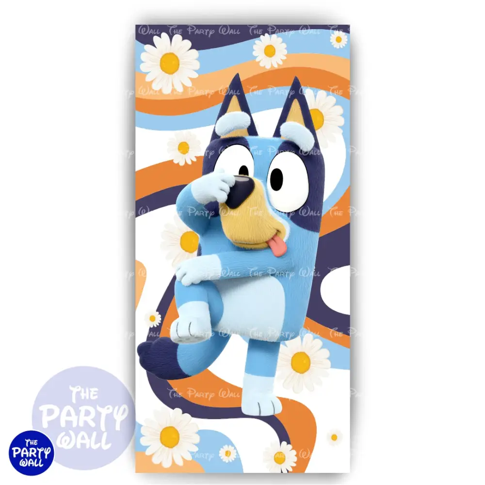 Bluey - Funda para mampara de punta redonda o rectangular The Party Wall