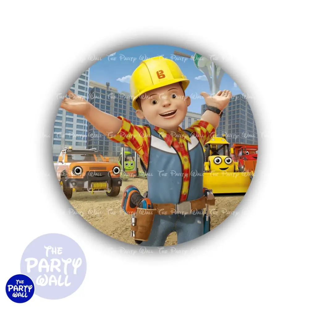 Bob el Constructor - Funda para mampara circular The Party Wall