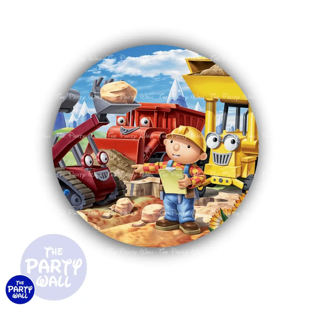 Bob el Constructor - Funda para mampara circular The Party Wall