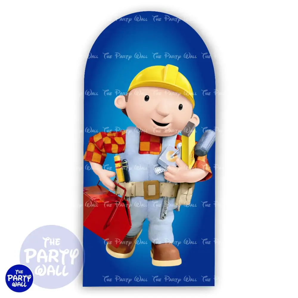 Bob el Constructor - Funda para mampara de punta redonda o rectangular The Party Wall